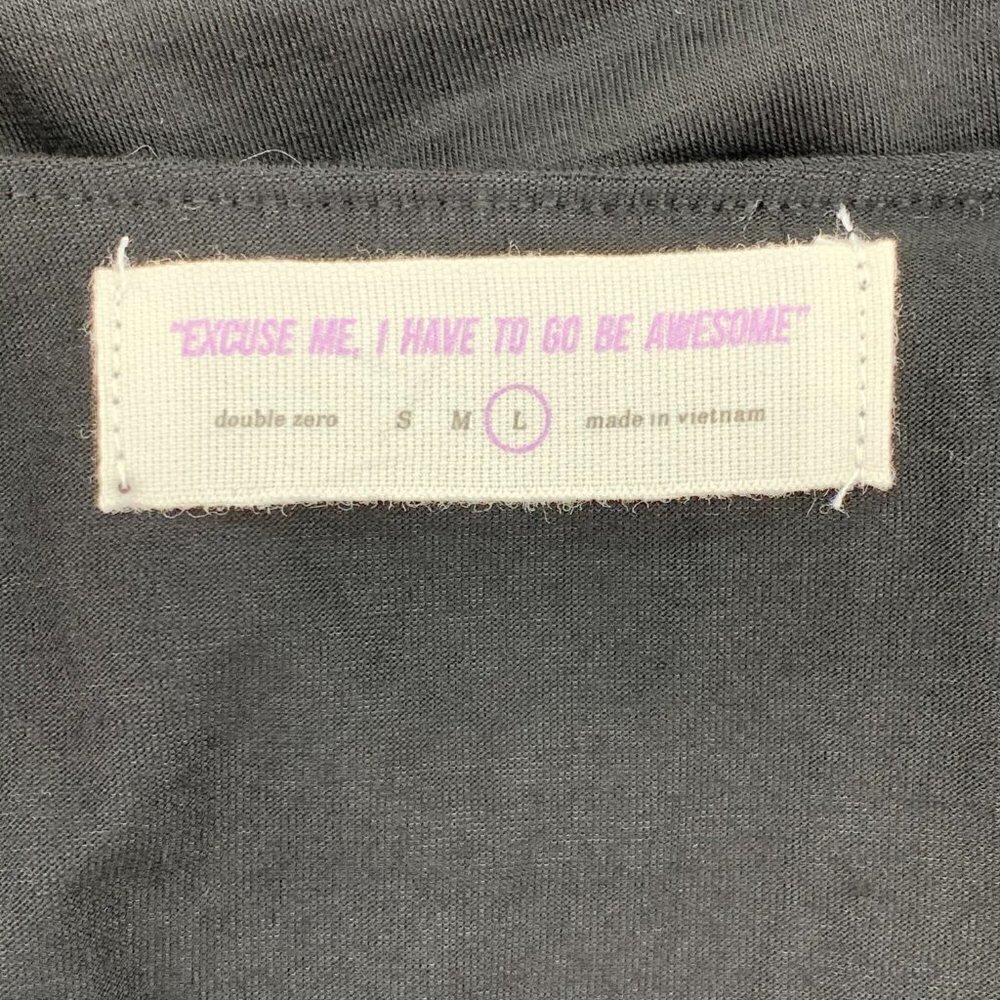 Double Zero Black Camisole w/ Ruffle Detail - Picture 5 of 7